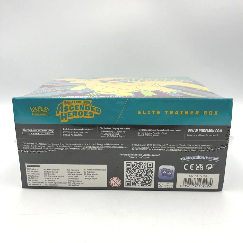Pokemon Elite Trainer Box Ascended Heroes Factory Sealed NEW Mega Evolution